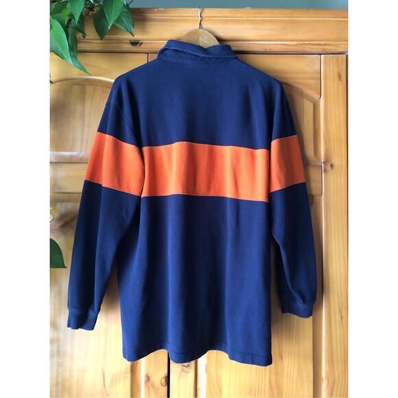 The Disney Store Authentic Tigger Long Sleeve Polo Blue Orange Size L - Picture 6 of 11
